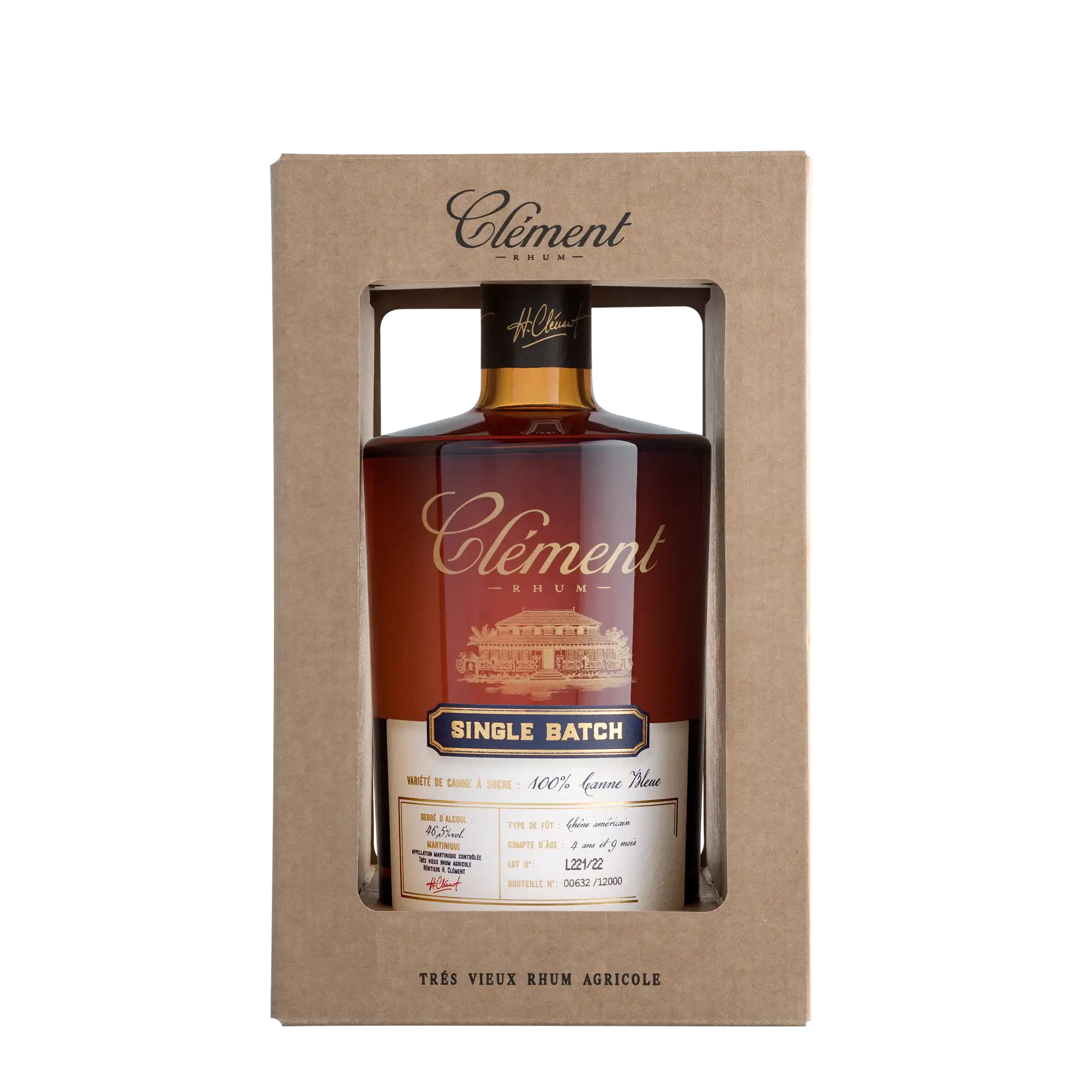 Bottle of Clément Single Batch 100% Canne Bleue