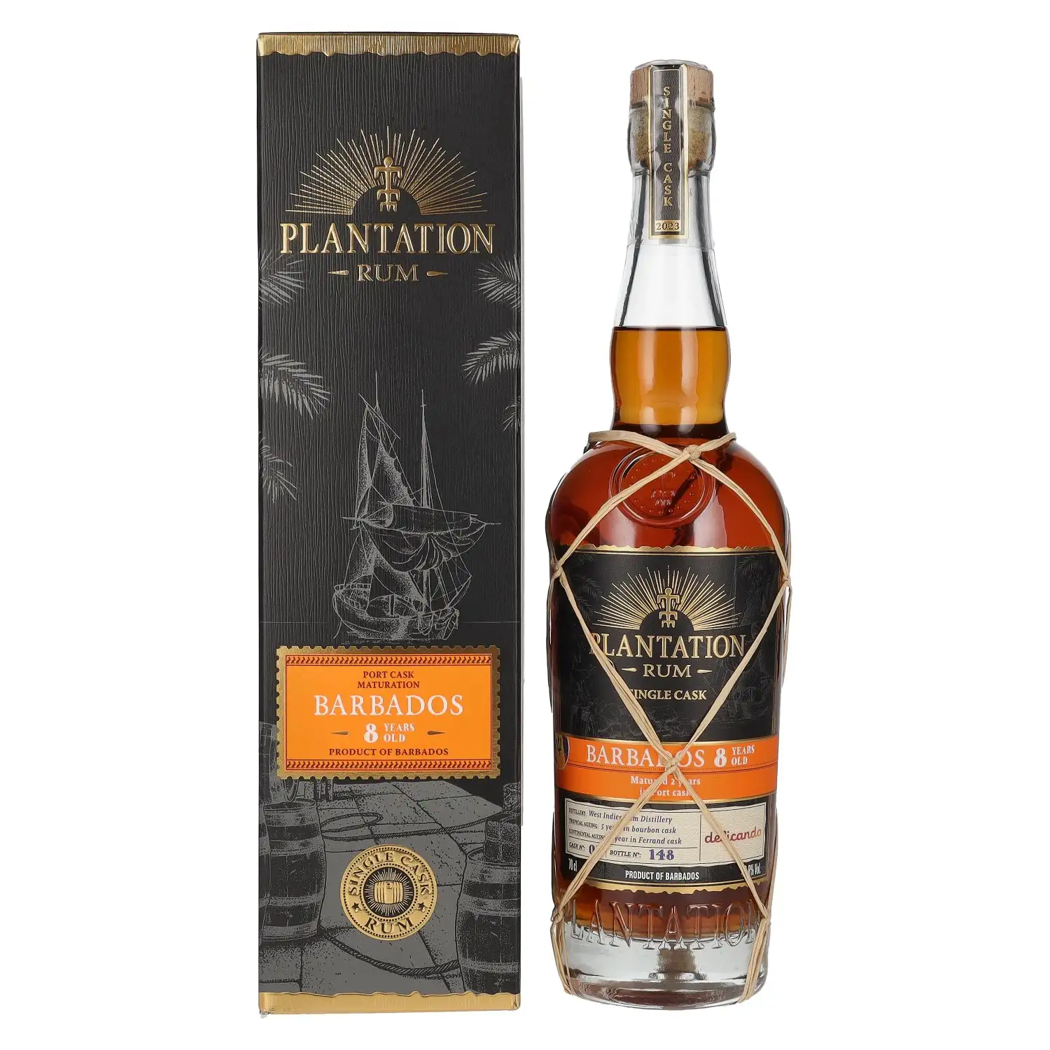 Bottle of Plantation Barbados 8 Years Old (Port Finish) delicando 2023