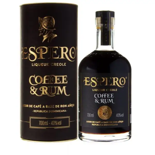 Bottle of Ron Espero Liqueur Creole Coffee & Rum
