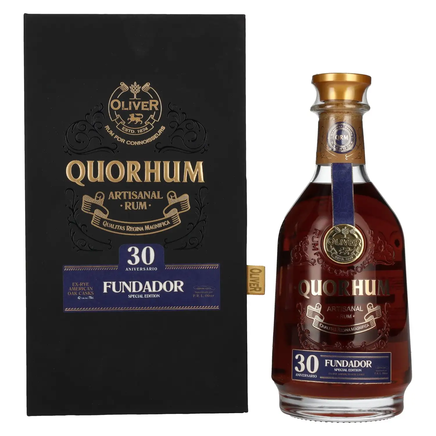 Bottle of Oliver & Oliver Quorhum Fundador 30 Aniversario