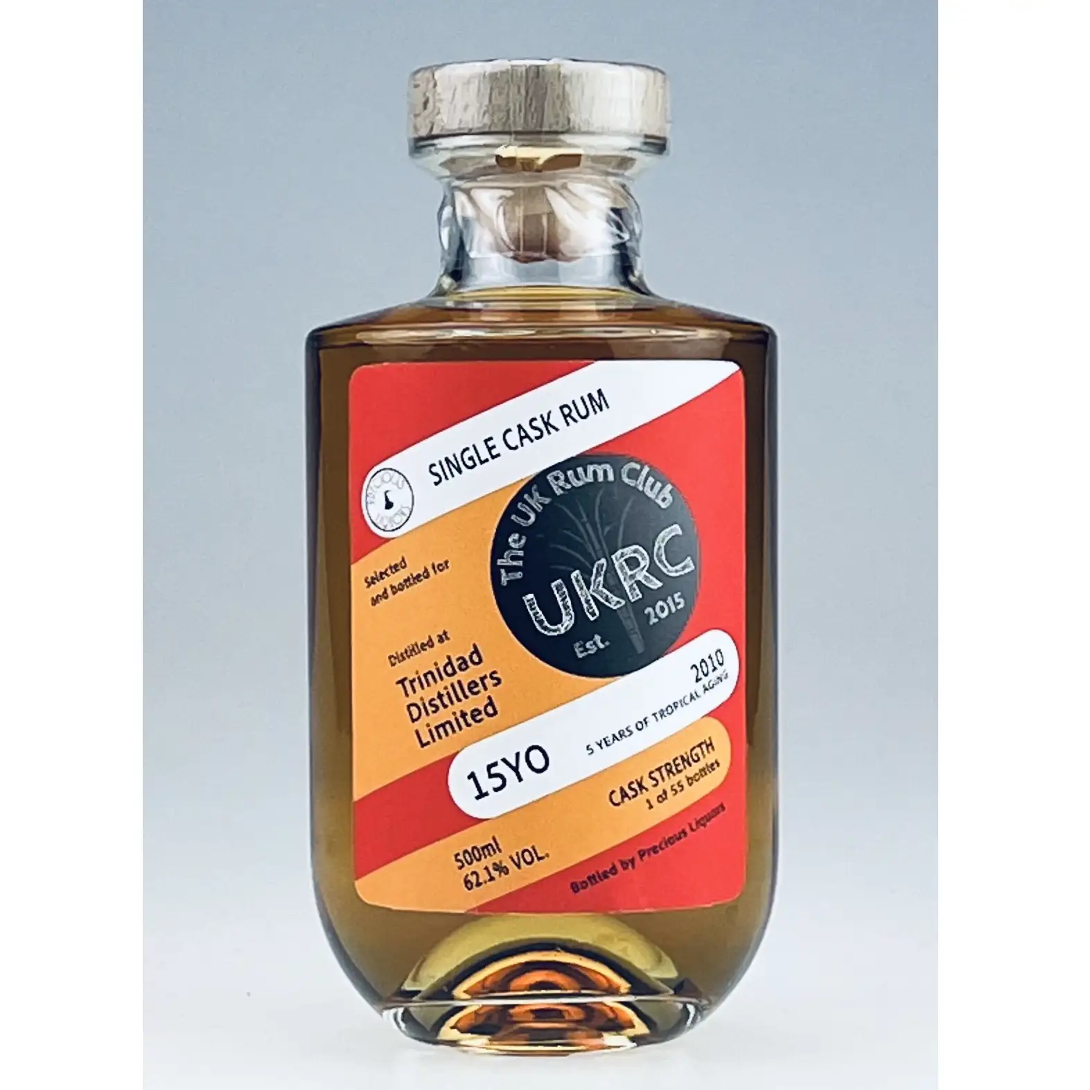 Bottle of Precious Liquors T.D.L The UK Rum Club (UKRC) 2010