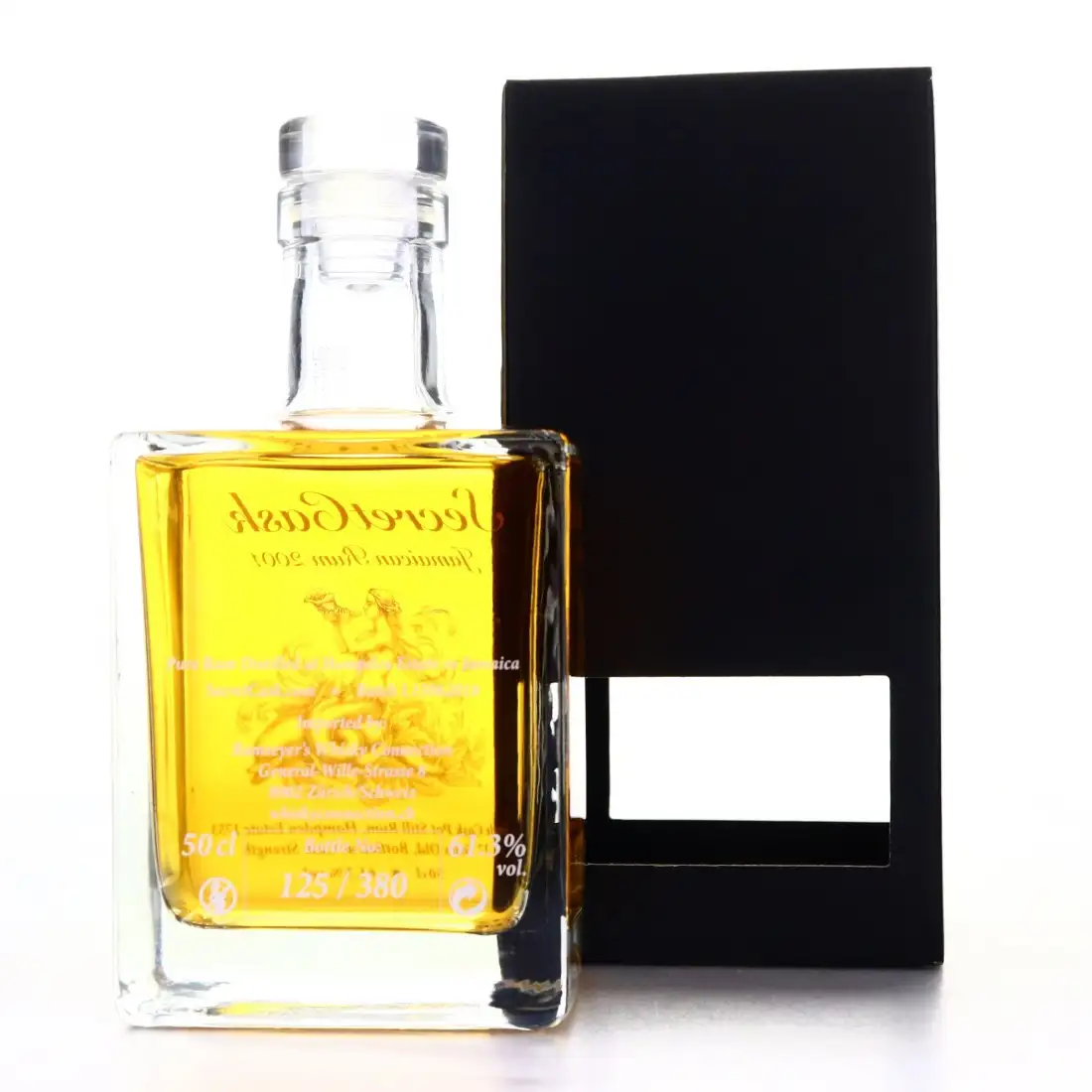 High resolution image of Secret Cask Hampden Jamaican Rum (Der Gereifte) <>H 2001