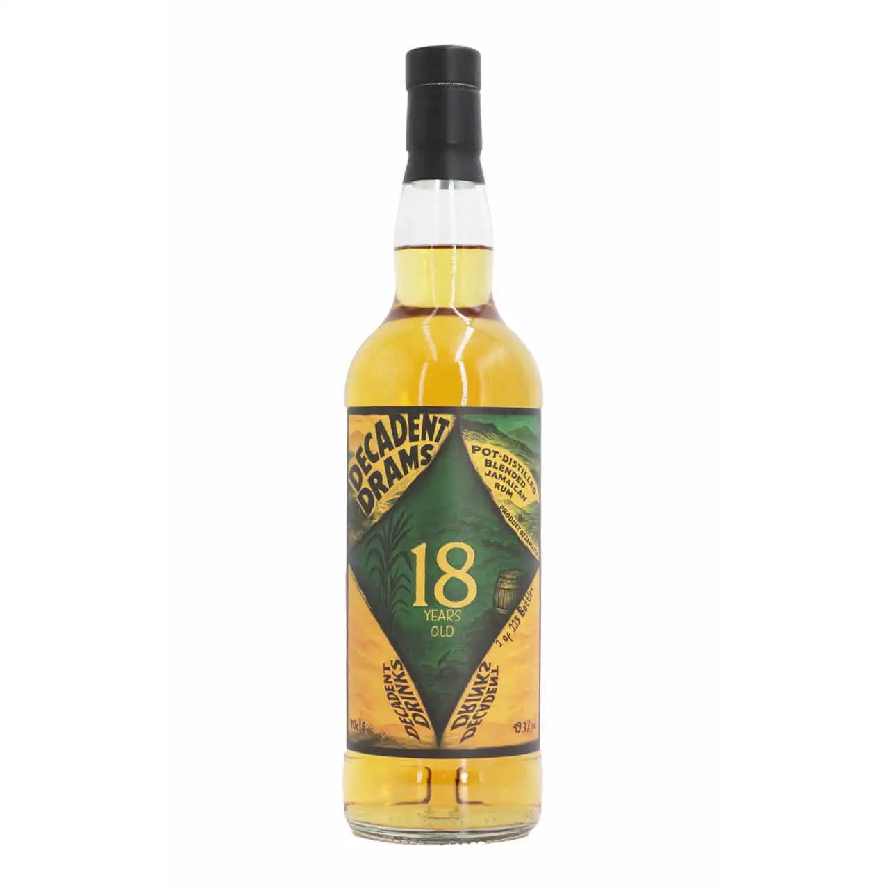Bottle of Decadent Drinks LTD Pot-Distilled Blended Jamaican Rum