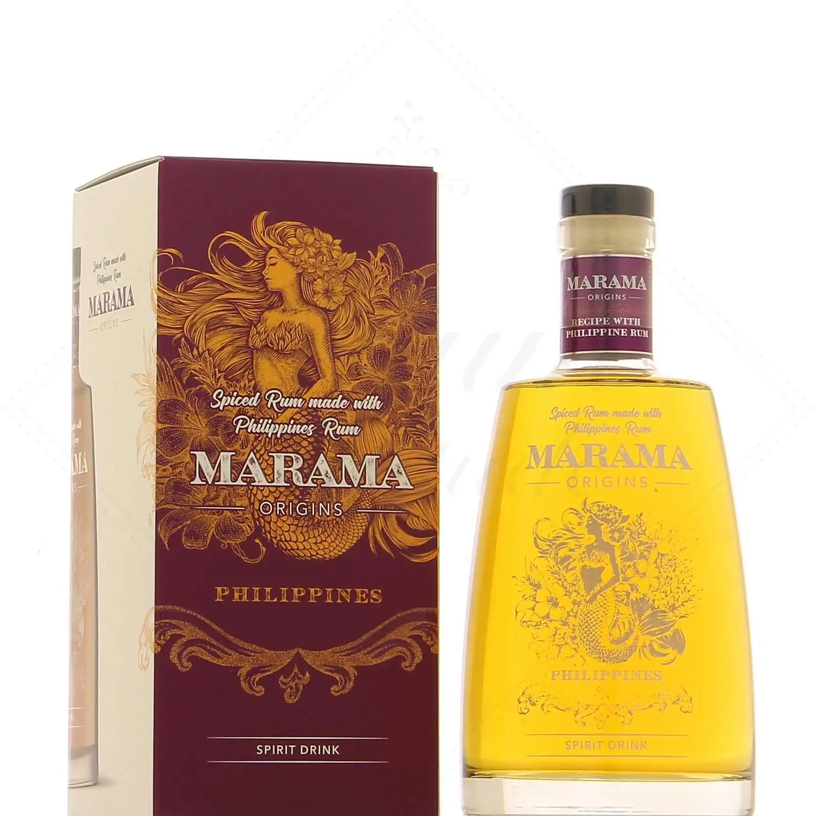 Bottle of Marama Spiced Origins Philippines Rum