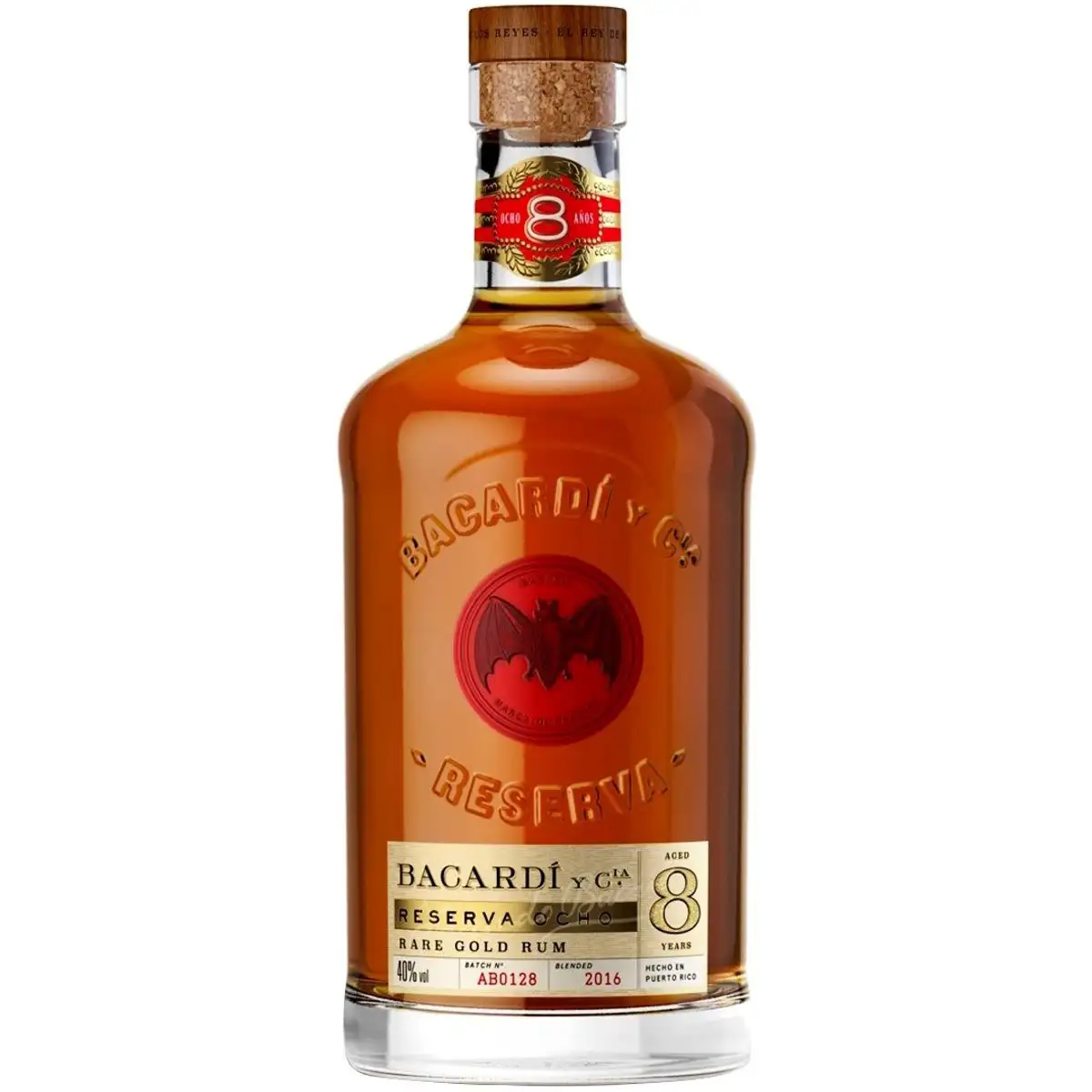 Bottle of Bacardi Bacardi Reserva Ocho 8 Anos 2016