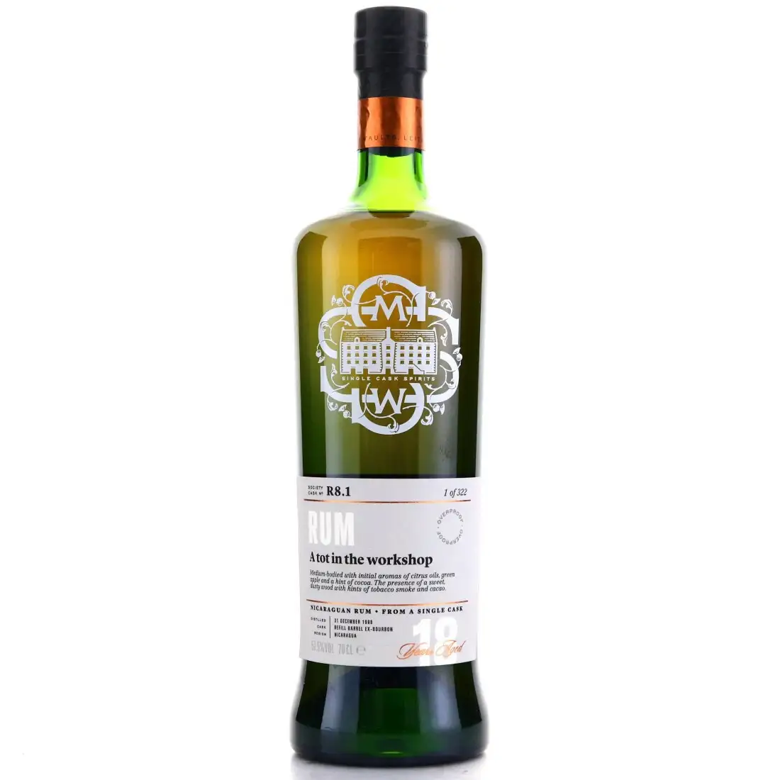 Bottle of SMWS R8.1 A tot in the workshop 1998