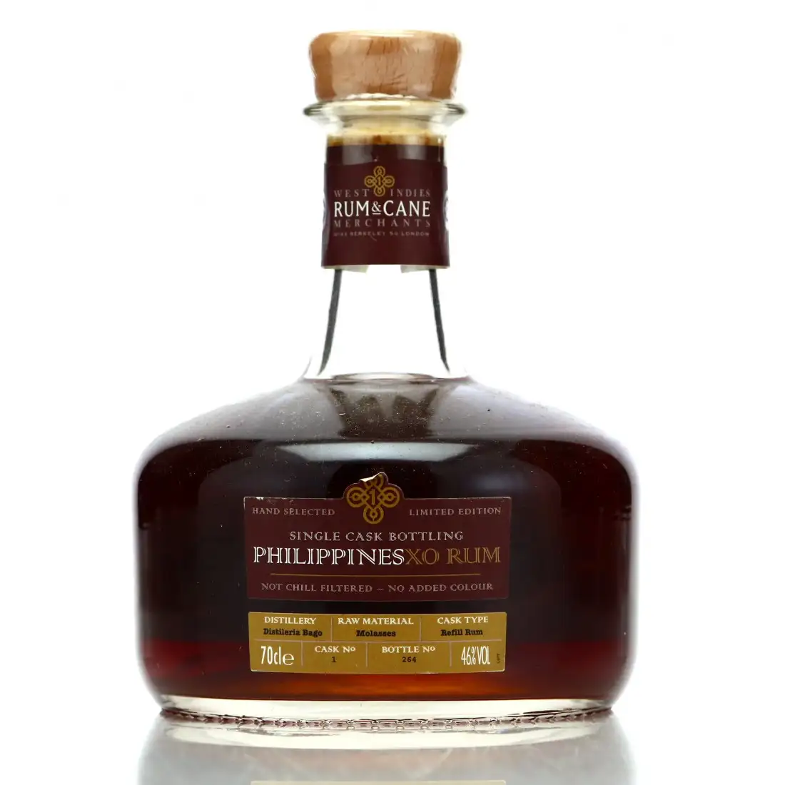 Bottle of Crucial Drinks Bago Rum & Cane Philippines XO