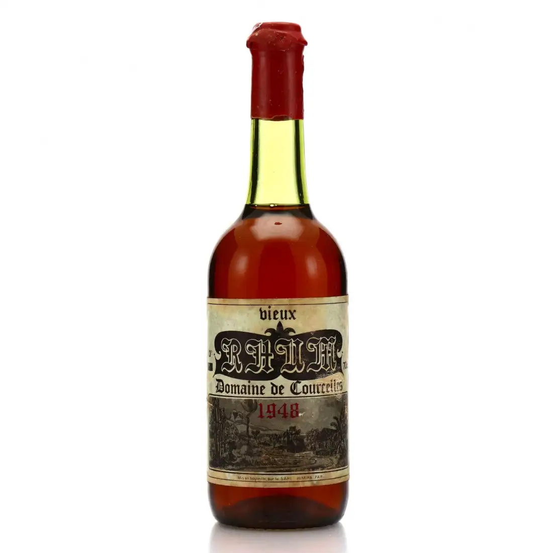 Bottle of Domaine de Courcelles Vieux Rhum 1948