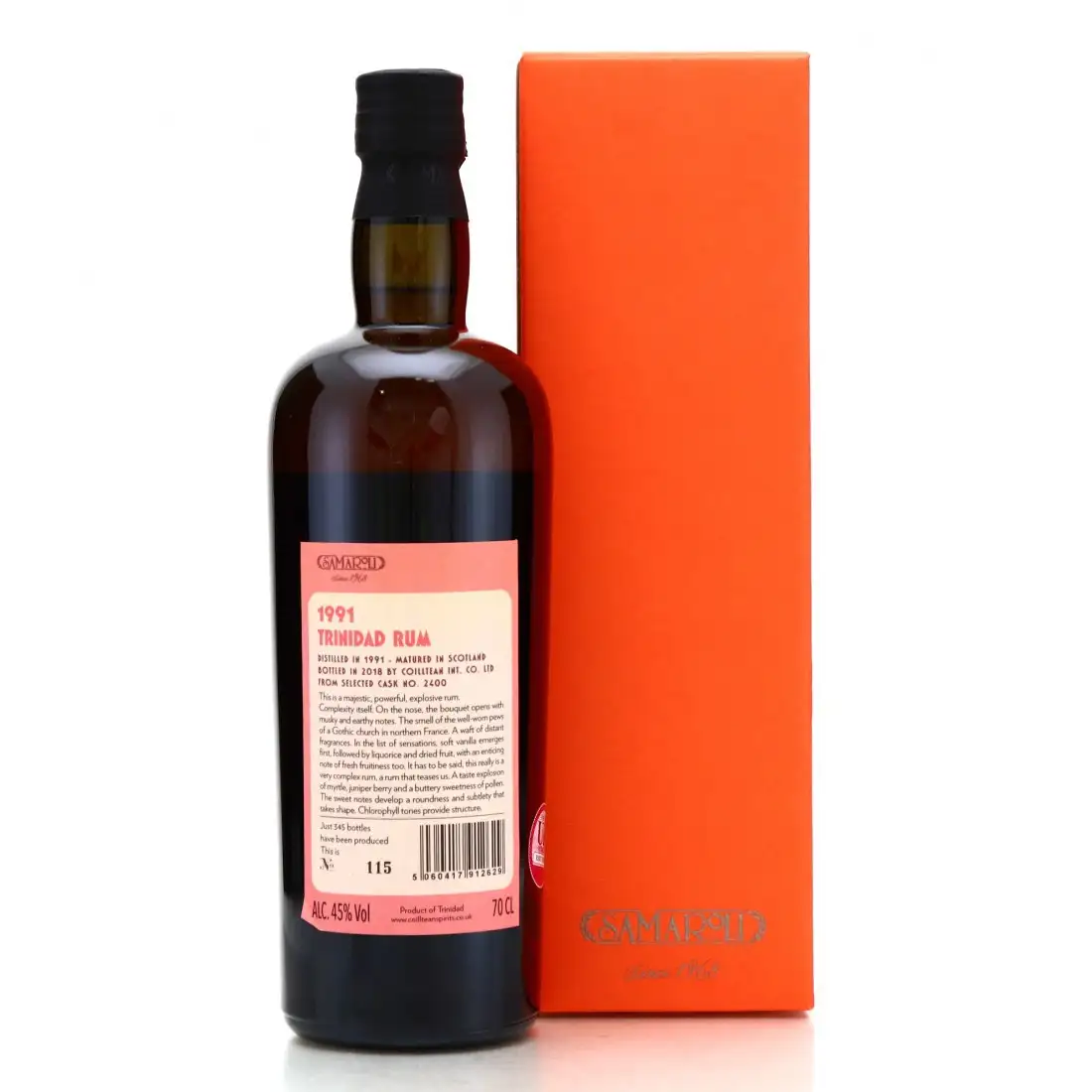 High resolution image of Samaroli Trinidad Rum 1991