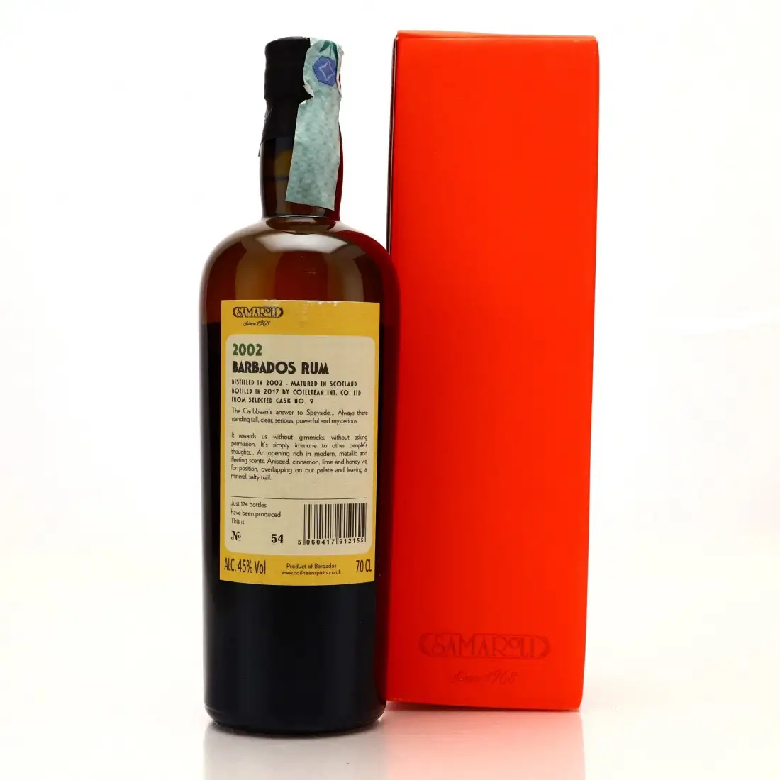 Image haute résolution de Samaroli Barbados Rum 2002