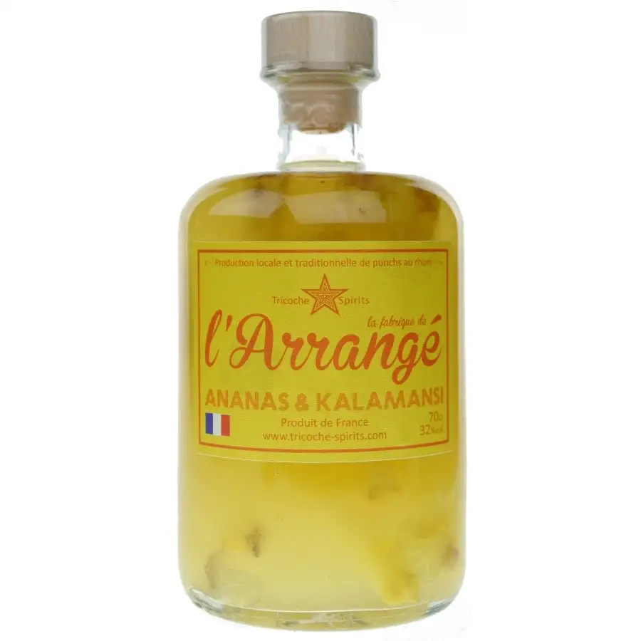 Bottle of Tricoche Spirits L’Arrangé Ananas Kalamansis