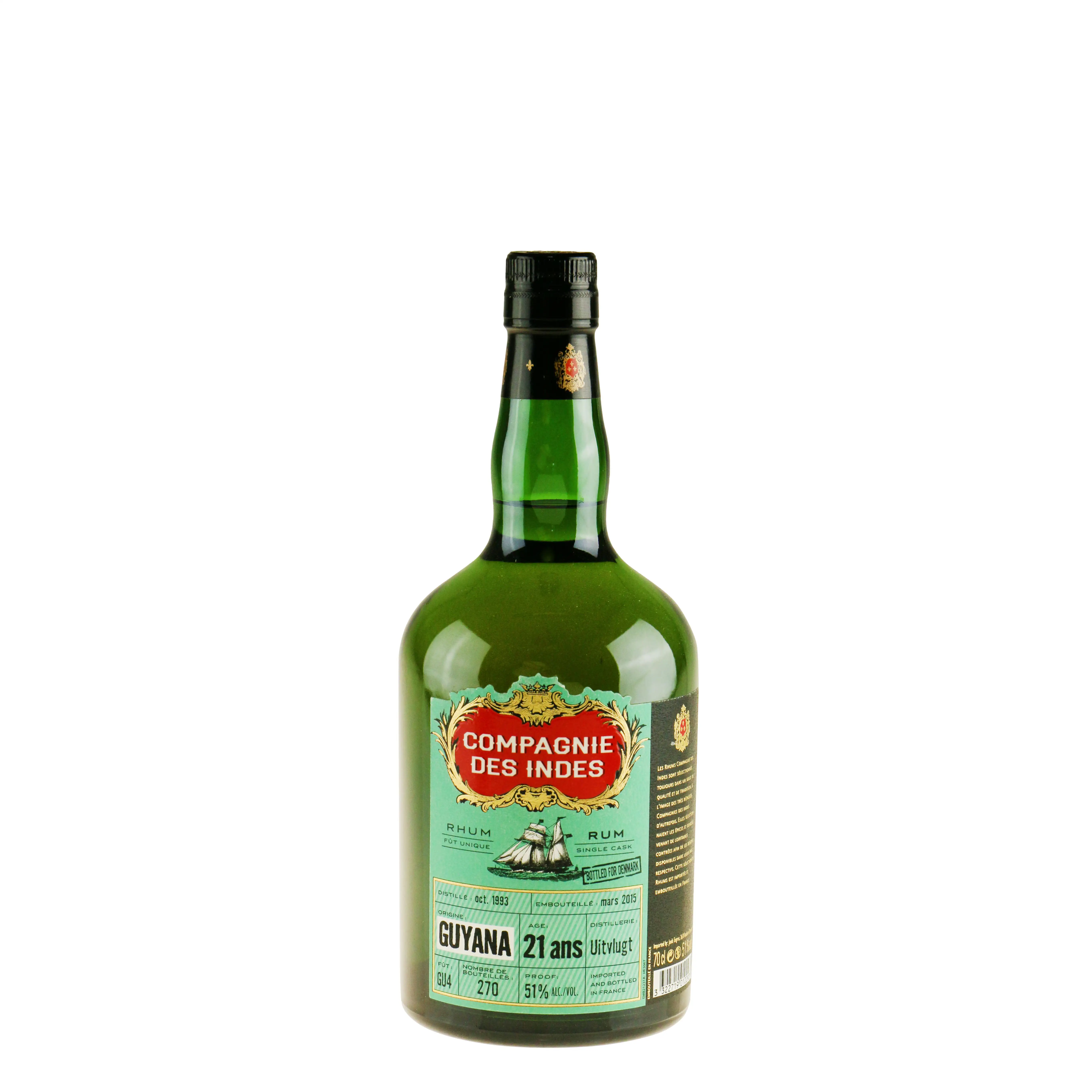 Bottle of CDI Uitvlugt Guyana (Bottled for Denmark) 1993