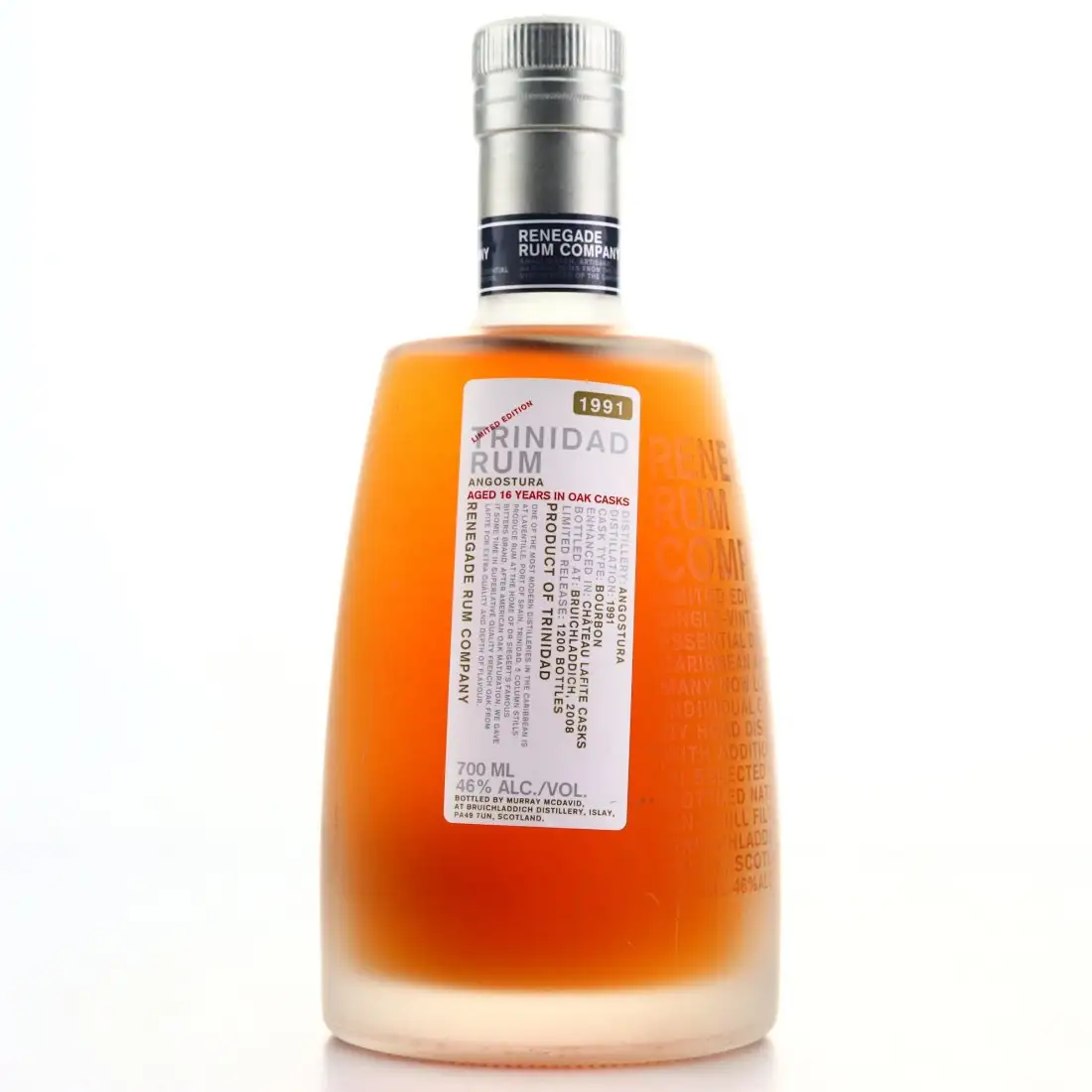 Bottle of Renegade T.D.L Angostura 16 Years 1991