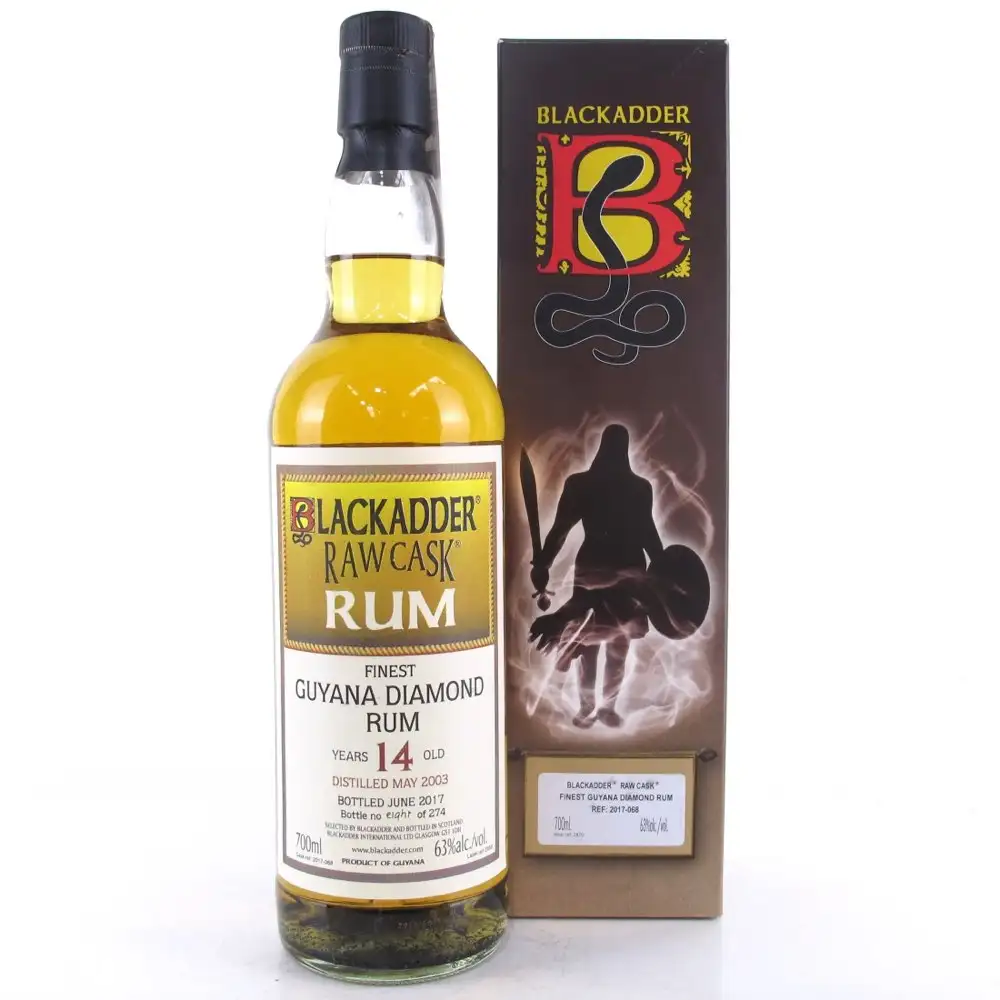 Bottle of Blackadder Diamond Raw Cask Rum 2003