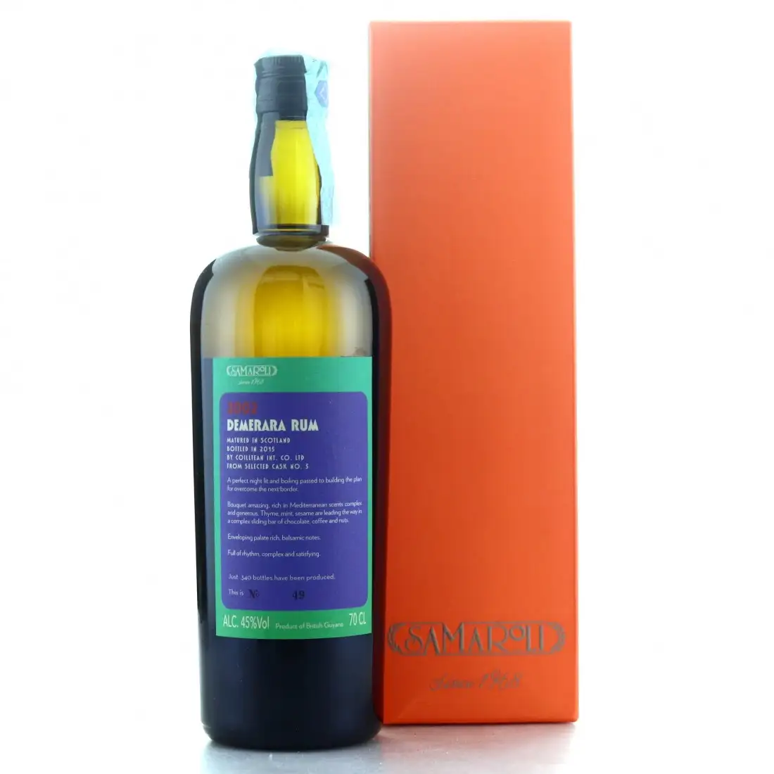 Image haute résolution de Samaroli DDL Demerara Rum 2002