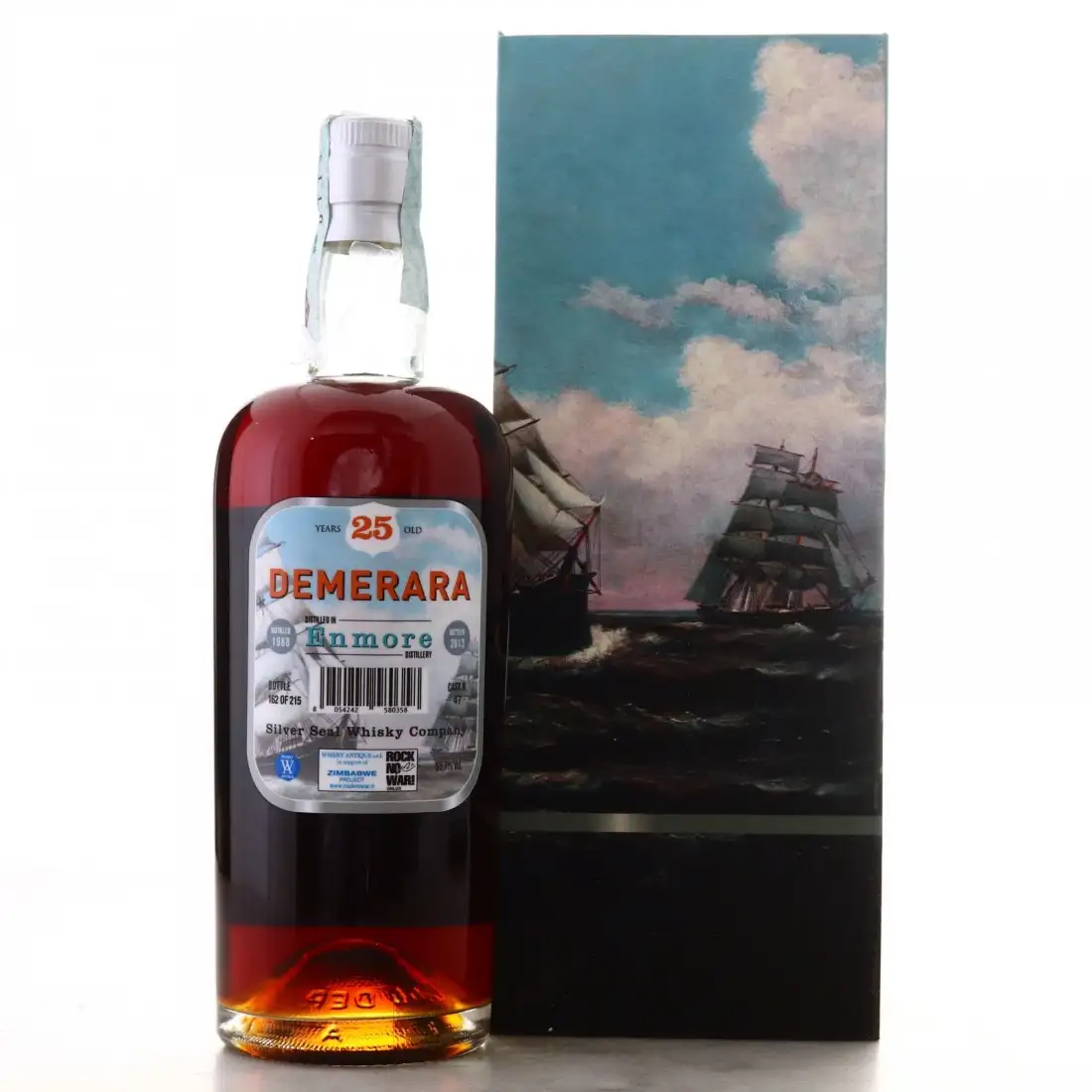 Hochauflösendes Bild von Silver Seal Enmore Demerara (Blue Label) 1988