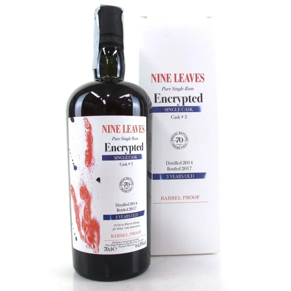 Bottle of Velier Nine Leaves Warren Khong Encrypted 2014