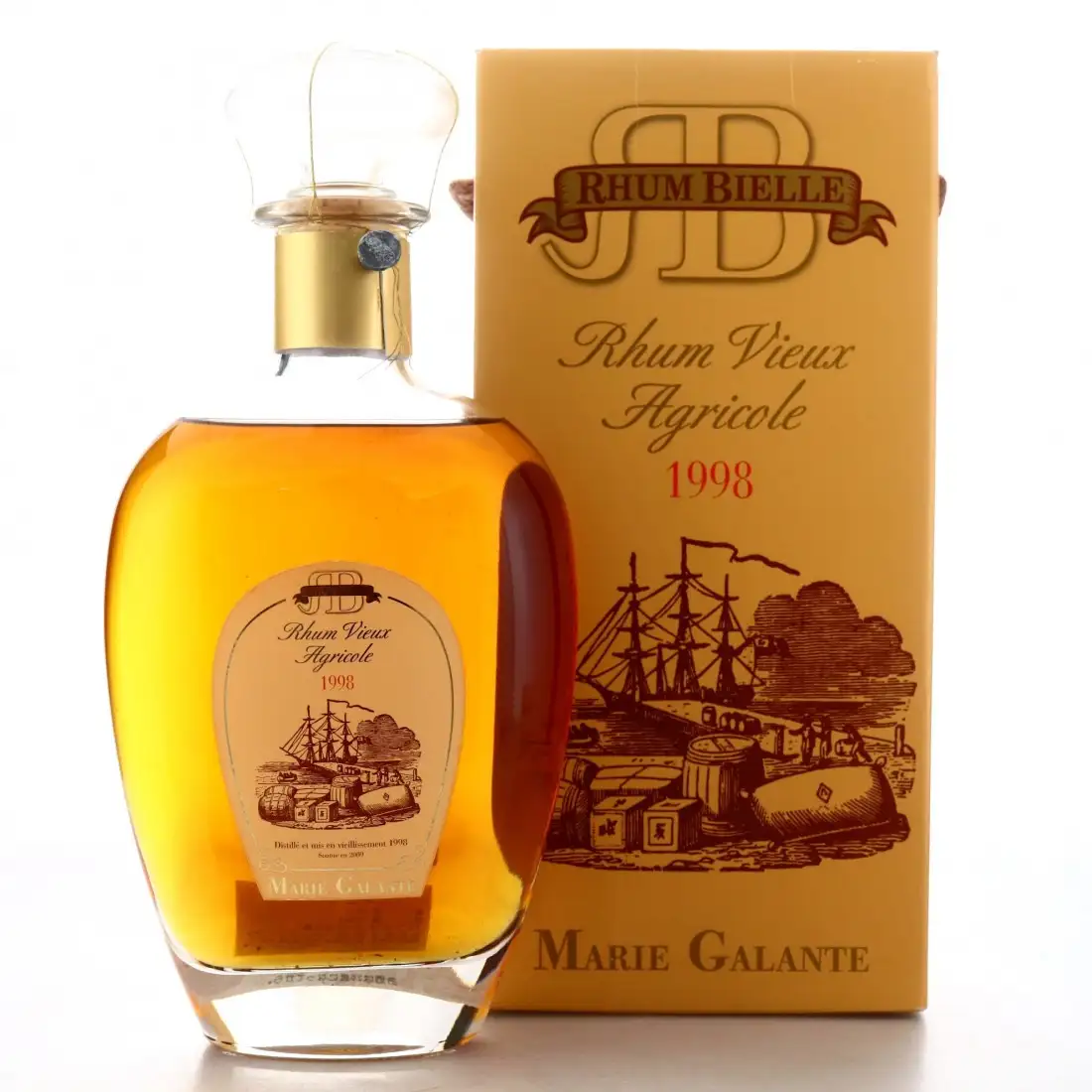 Bottle of Bielle Carafe Rhum Vieux Agricole 1998