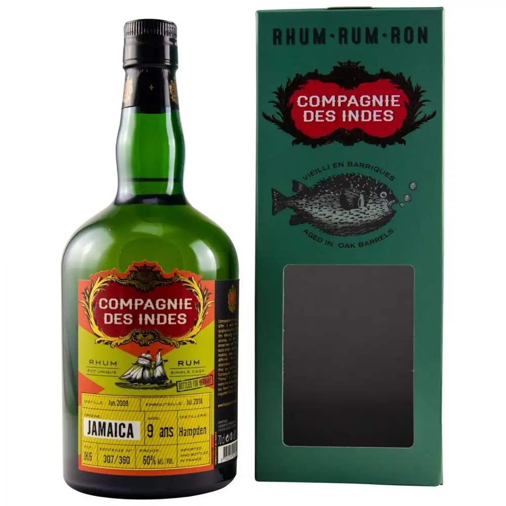 Bottle of CDI Hampden Jamaica (Bottled for Germany) DOK 2009