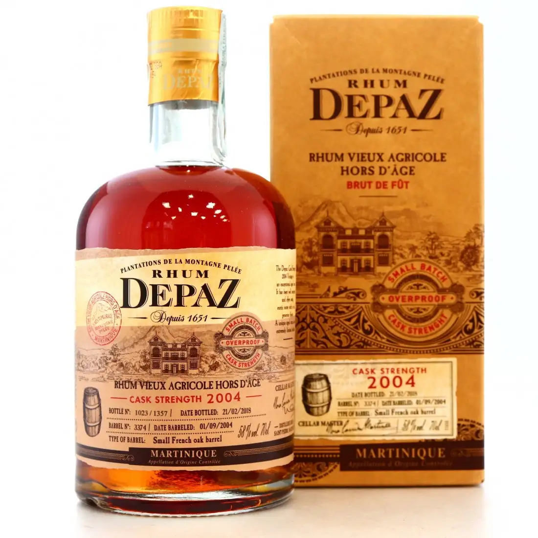 Bottle of Depaz 2004
