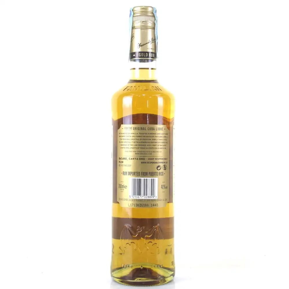 High resolution image of Bacardi Carta Oro