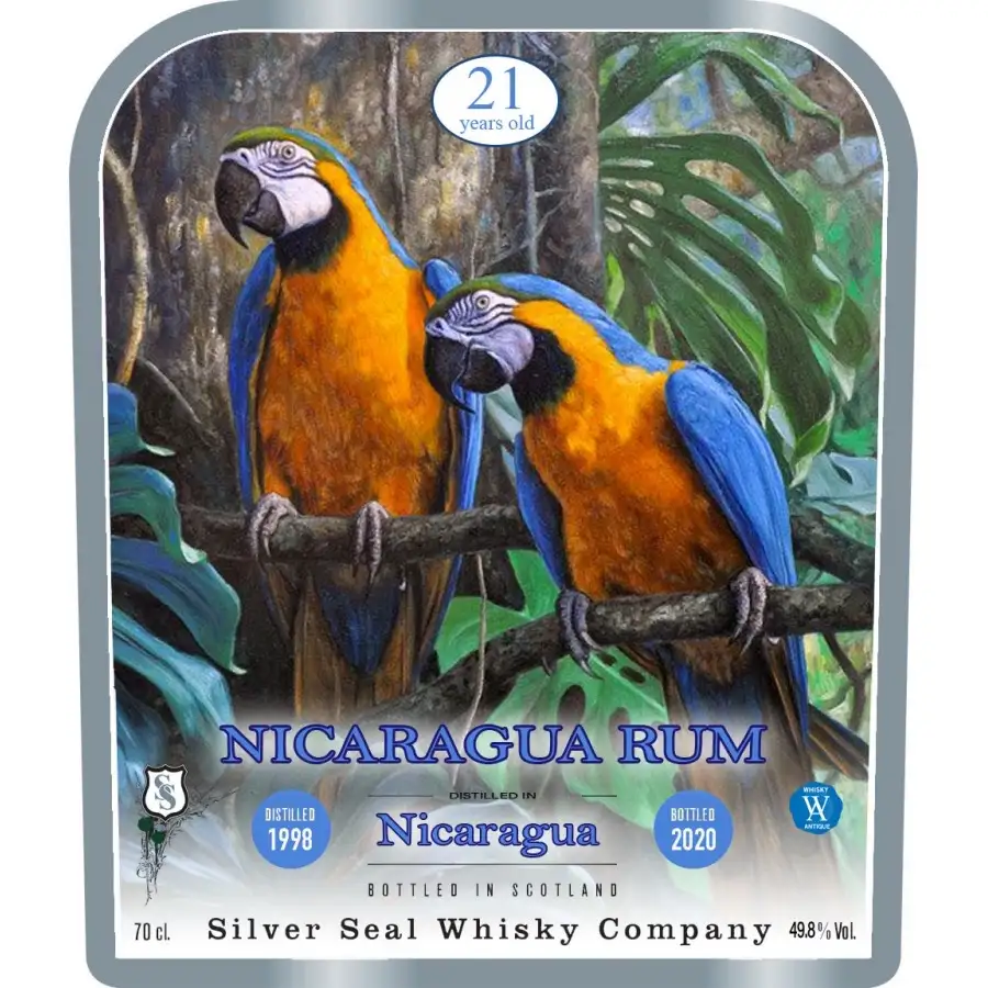 High resolution image of Silver Seal Nicaragua Rum 1998