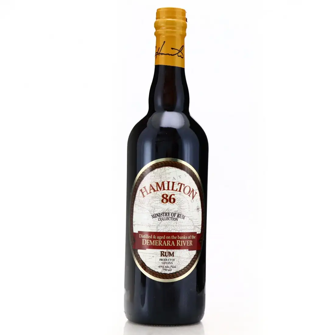 Bottle of Five & 20 Spirits Hamilton 86 Demerara River