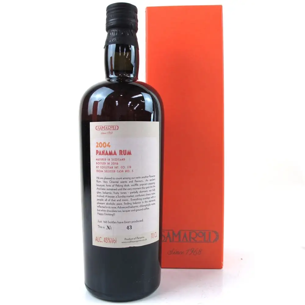 Image haute résolution de Samaroli Panama Rum 2004