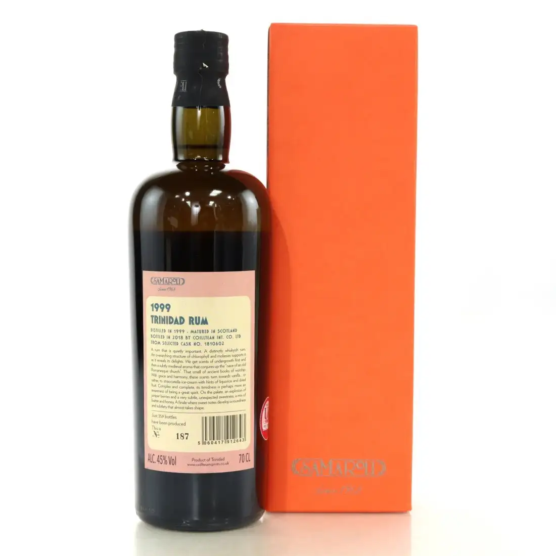 High resolution image of Samaroli Trinidad Rum 1999