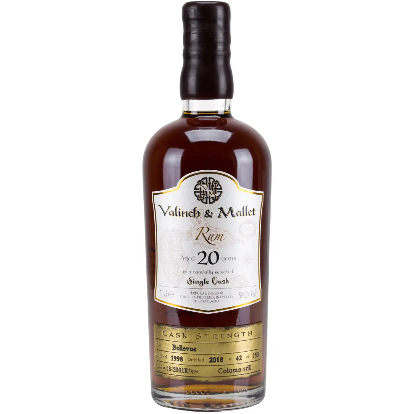 Bottle of Valinch & Mallet Bellevue Single Cask 1998