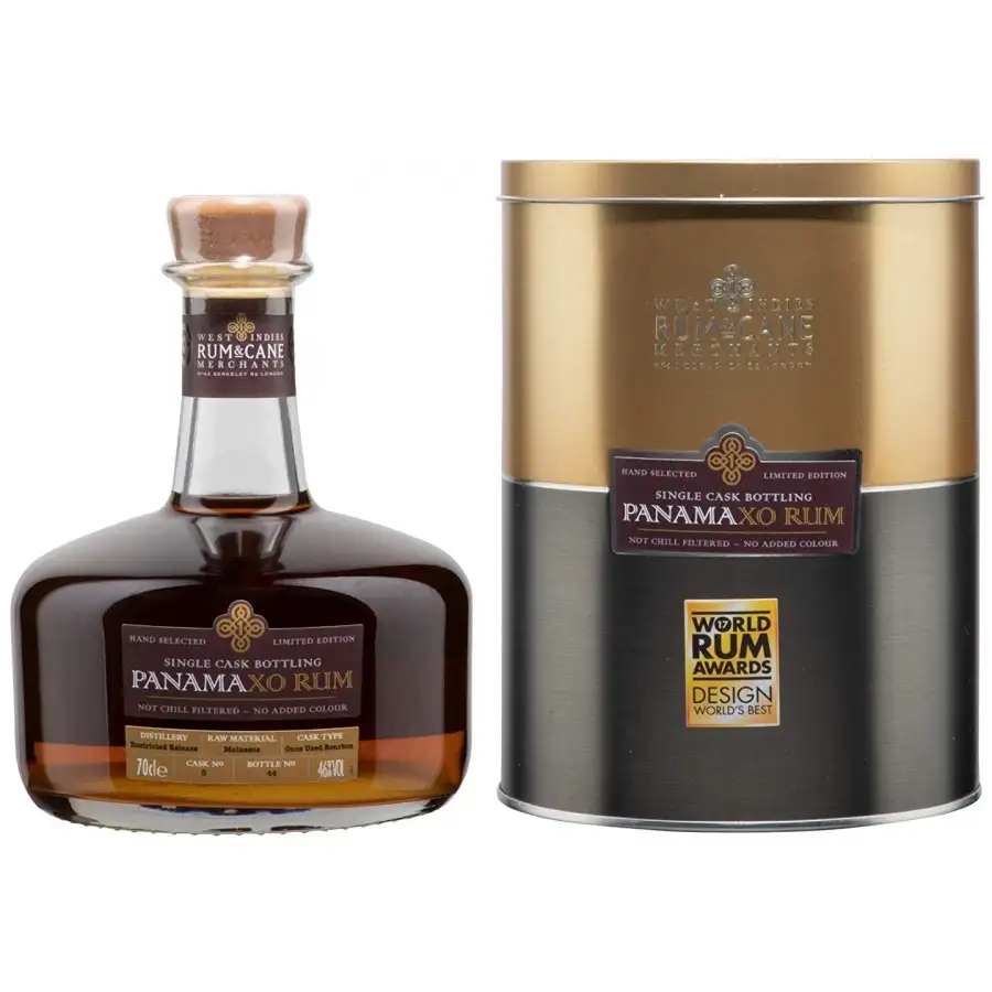 Bottle of Crucial Drinks Rum & Cane Panama XO