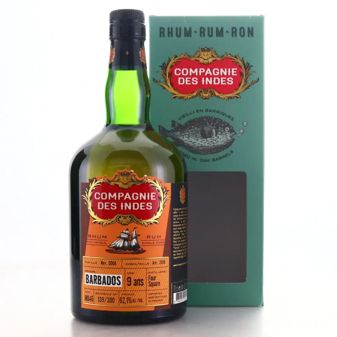 High resolution image of CDI Foursquare Barbados (Bottled for Denmark) 2006