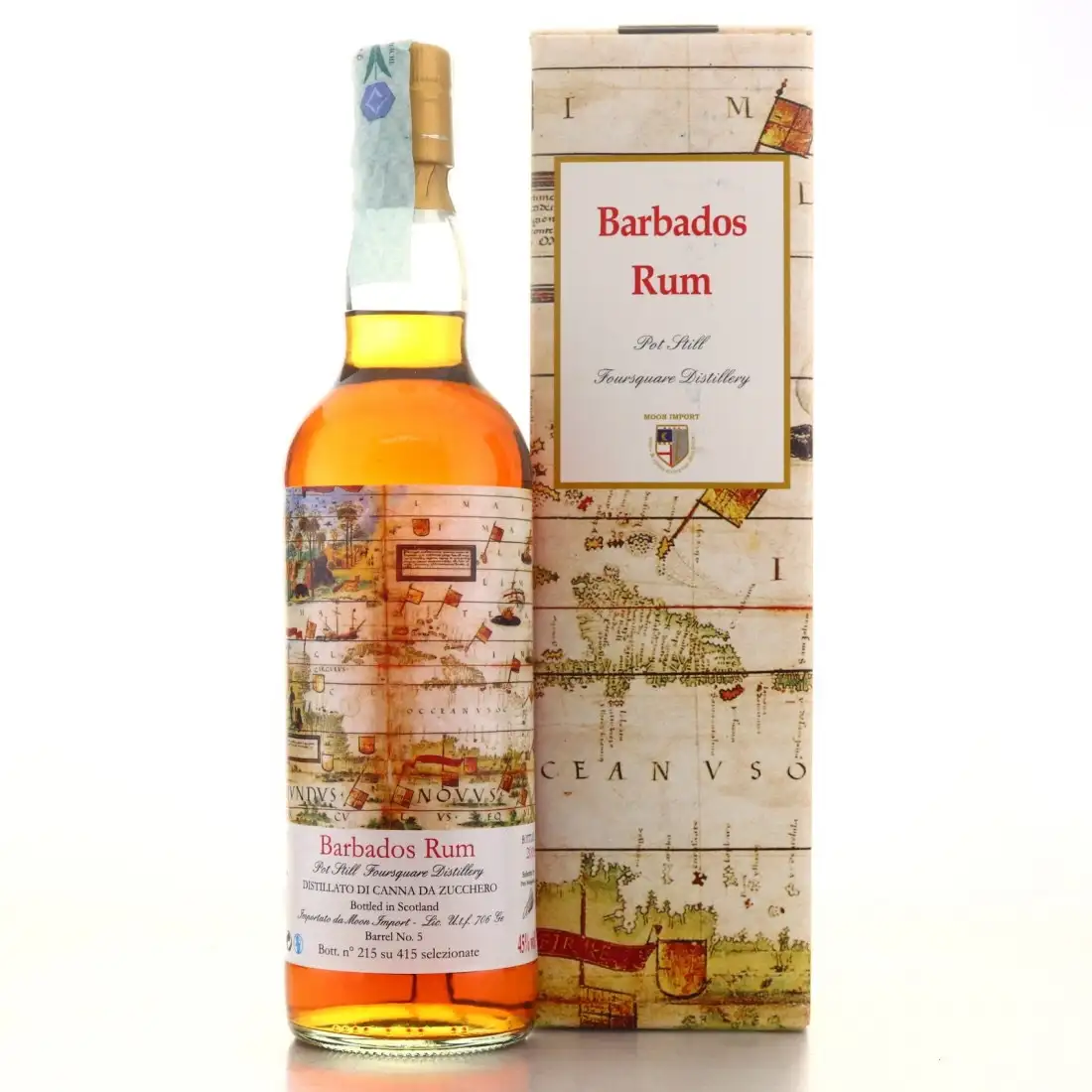 High resolution image of Moon Import Foursquare Barbados Rum 2006