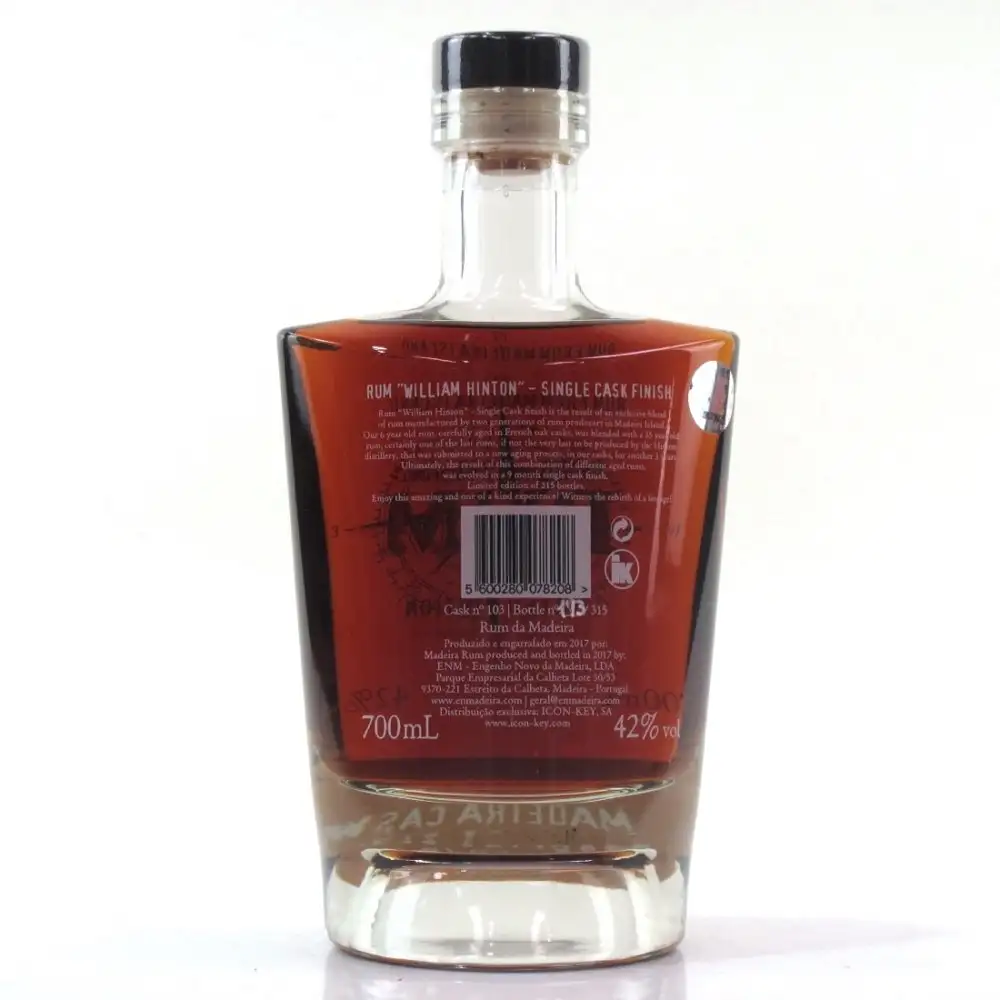High resolution image of William Hinton 6 Years Madeira Cask
