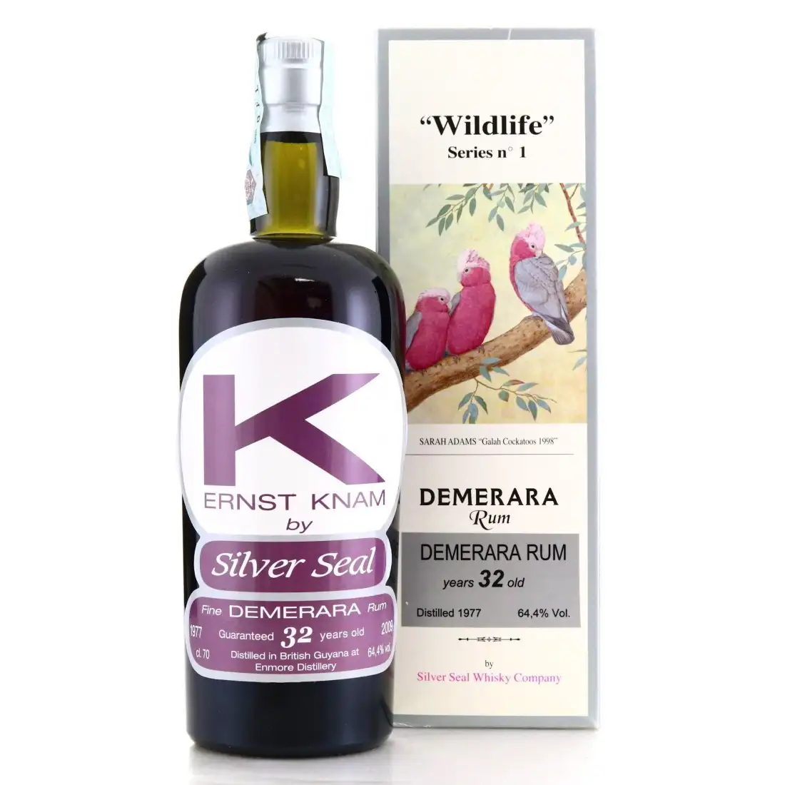 High resolution image of Silver Seal Enmore Demerara Rum Ernst Knam 1977