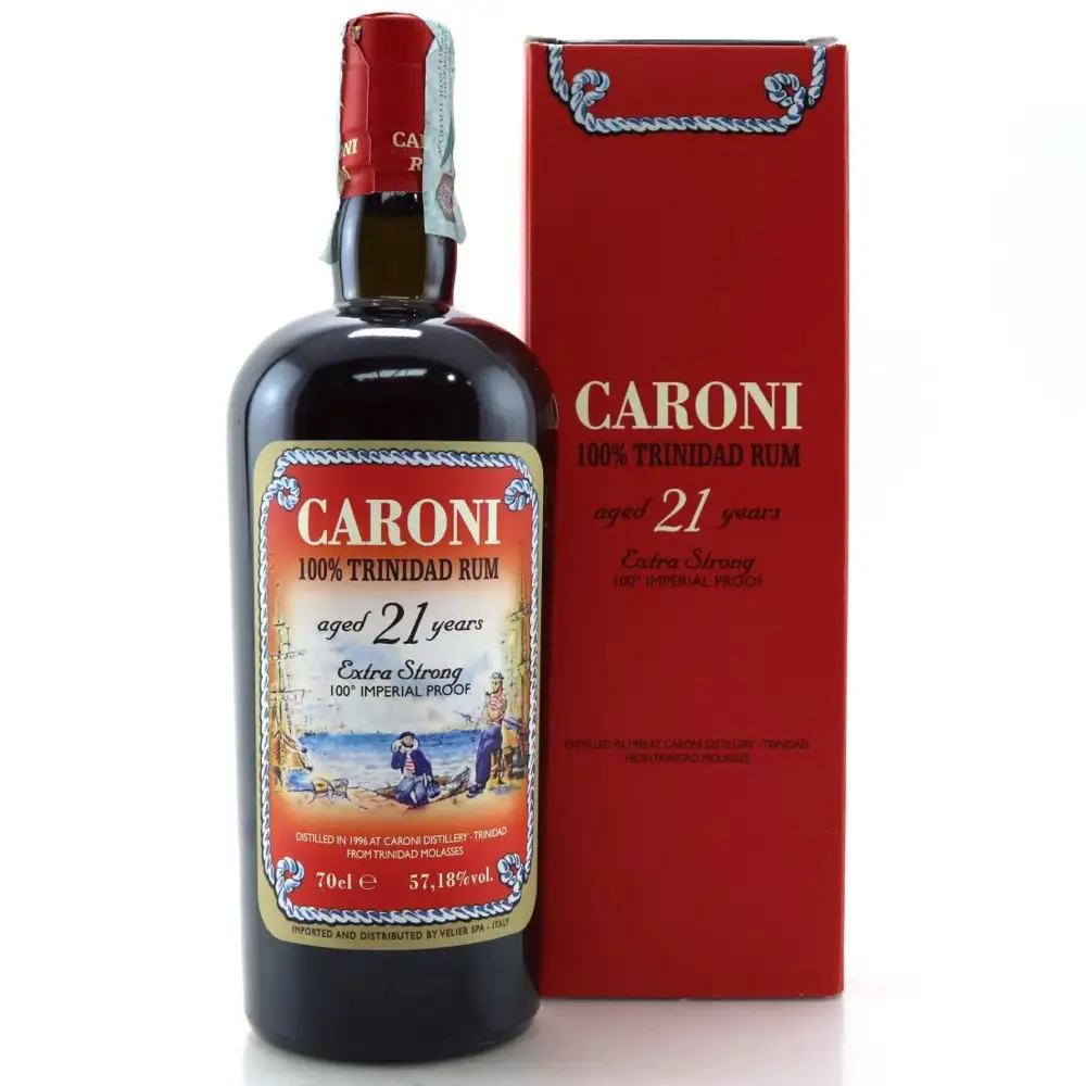Bottle of Velier Caroni 100% Trinidad Rum 21 1996