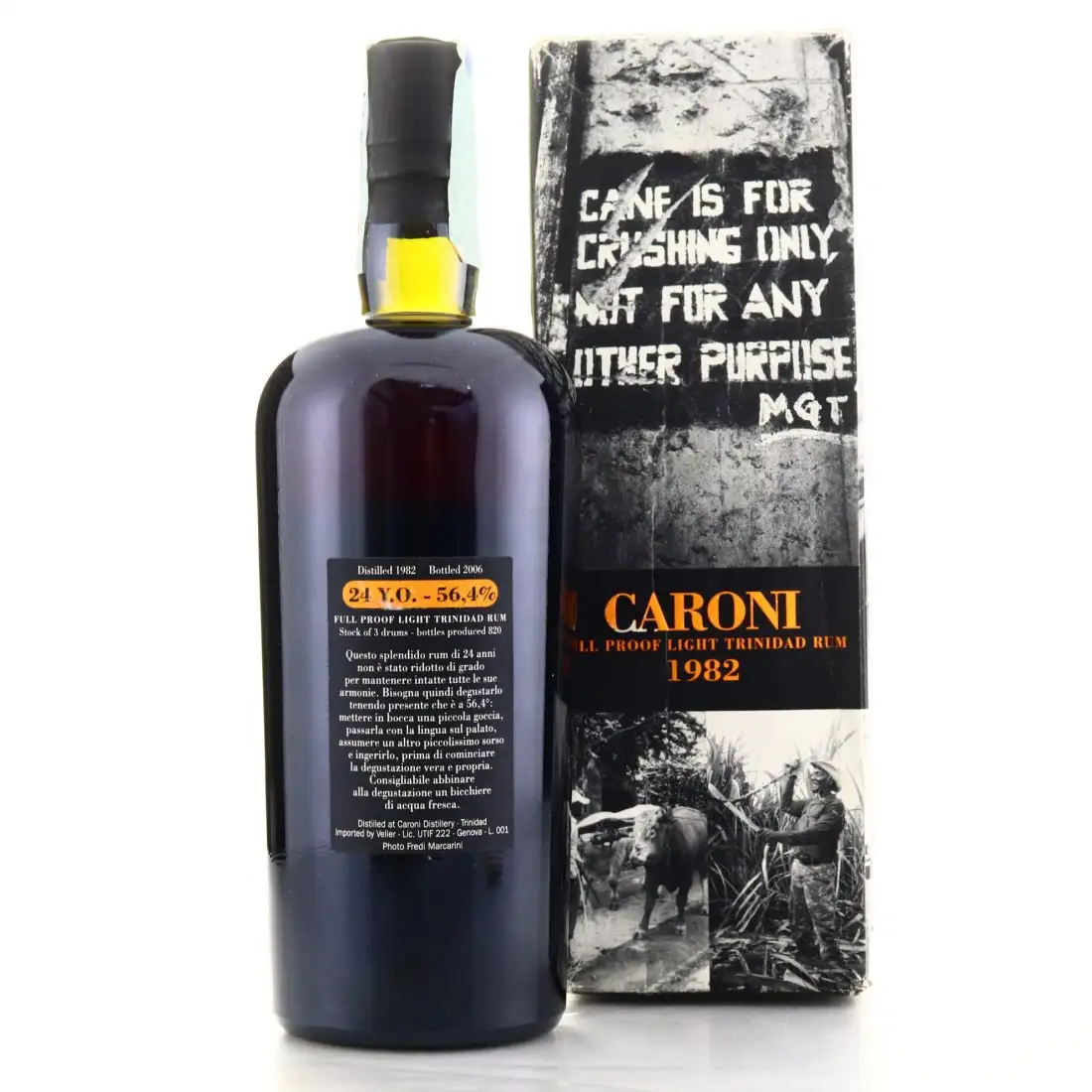 Image haute résolution de Velier Caroni Light Trinidad Rum 1982