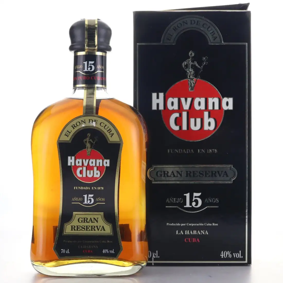 Bottle of Havana Club 15 Años Añejo Gran Reserva Vintage