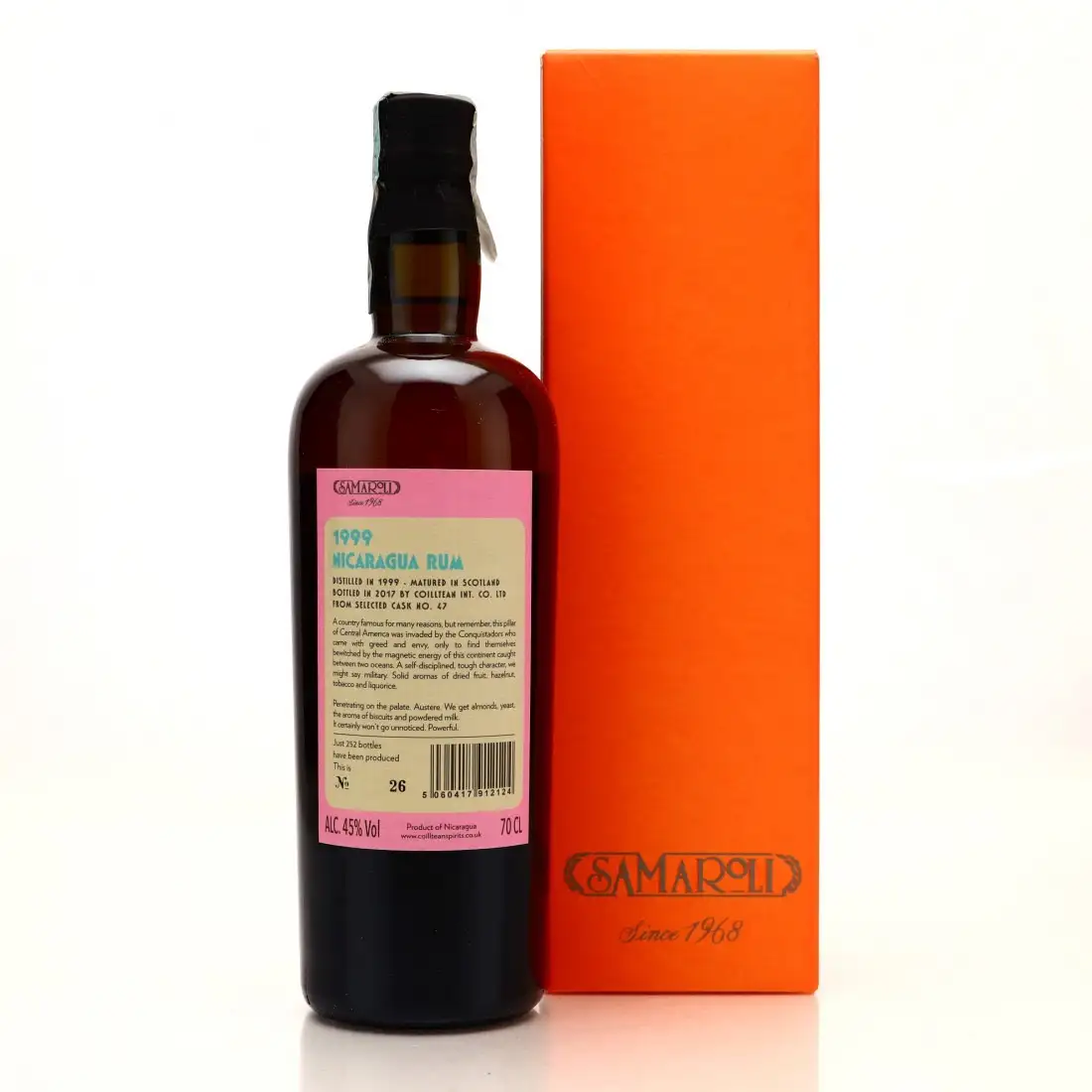 Hochauflösendes Bild von Samaroli Nicaragua Rum 1999