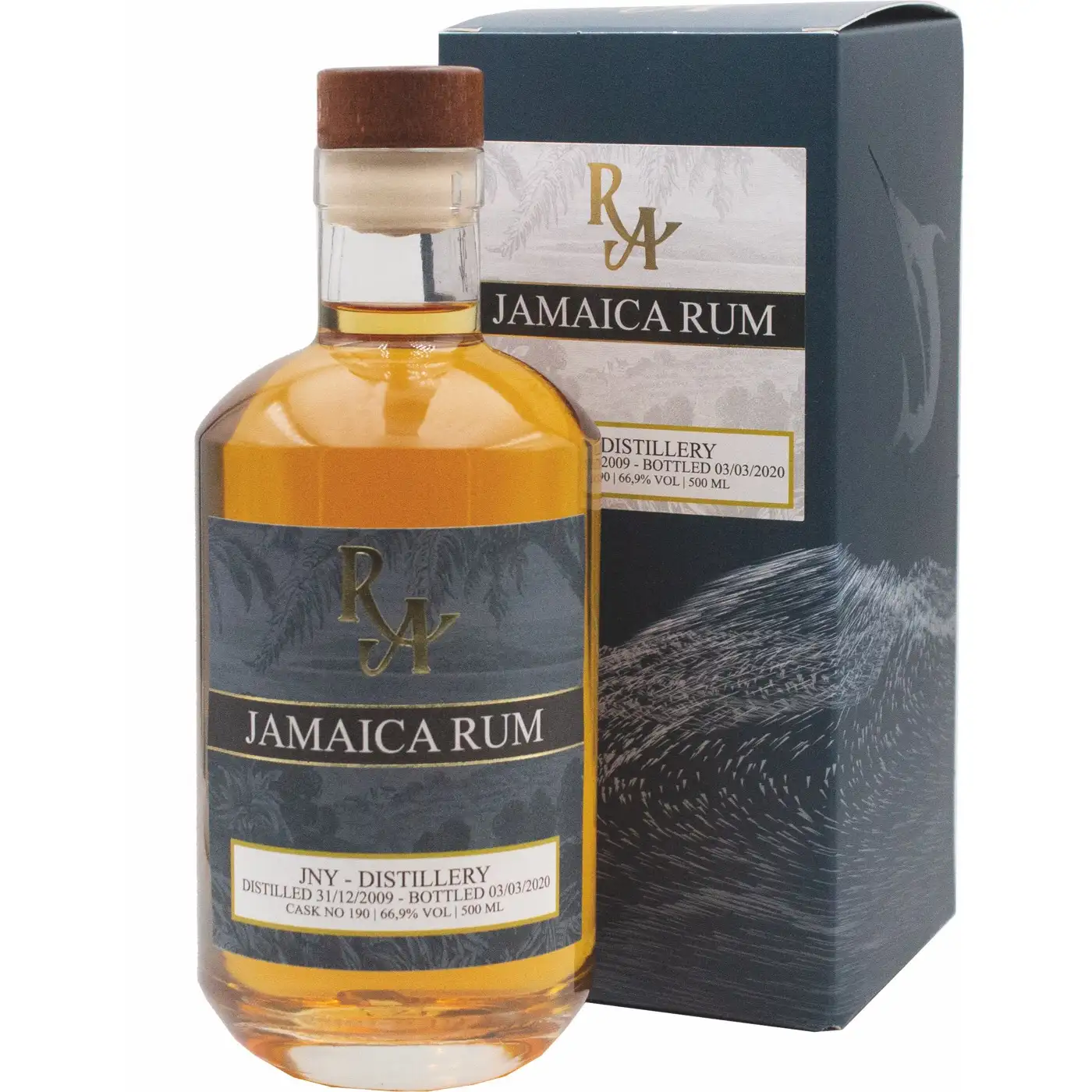 Bottle of New Yarmouth RA Jamaica Rum 2009