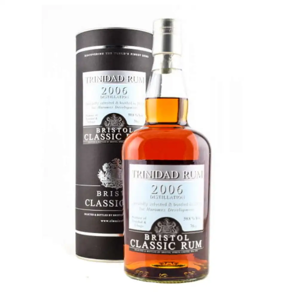 Bottle of Bristol T.D.L Trinidad Rum for Haromex Dev. 2006