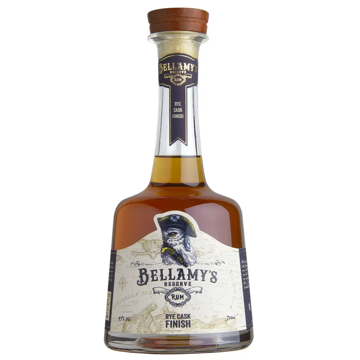 Bottle of Perola Bellamy‘s Reserve Rum Rye Cask Finish