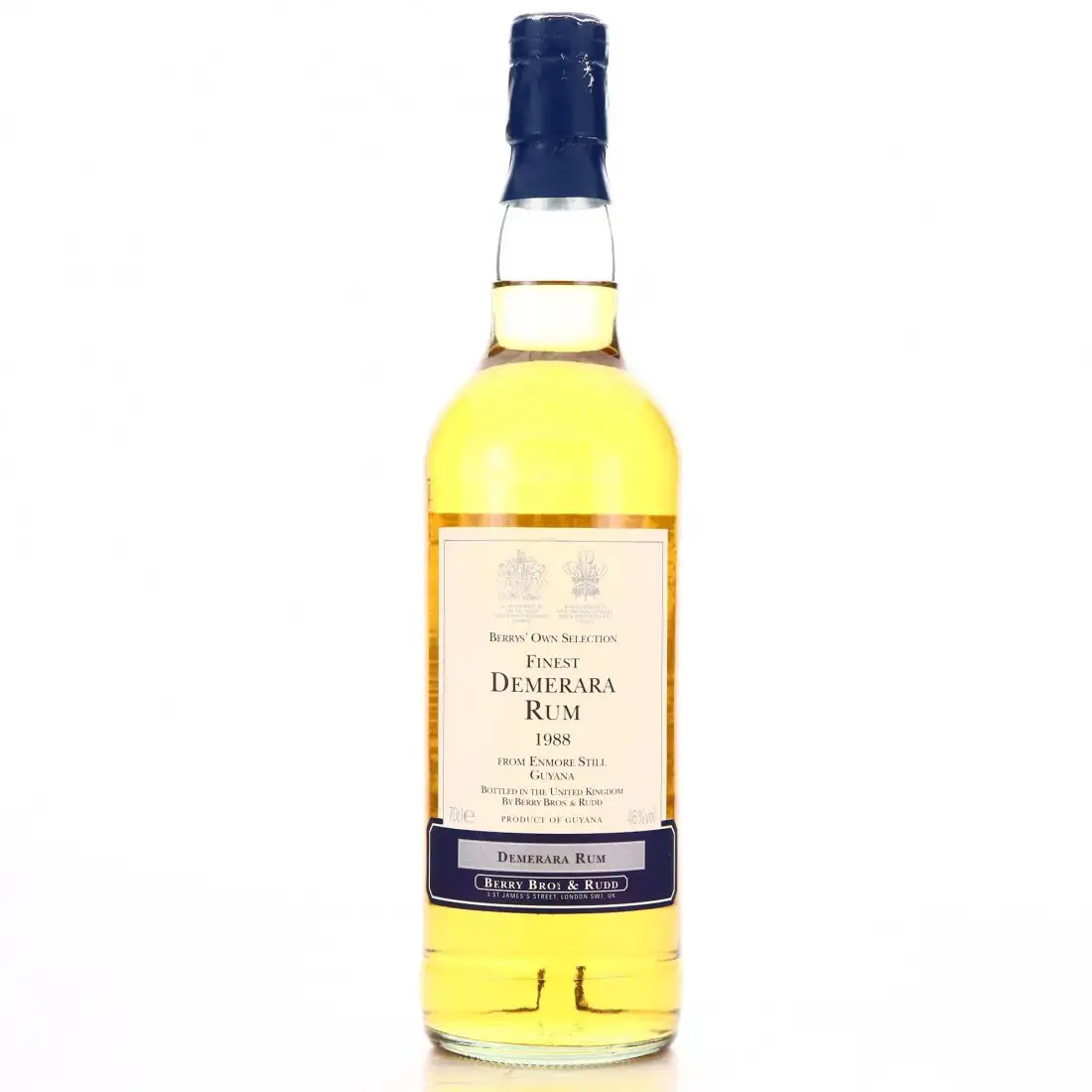 Bottle of Berry Bros & Rudd Enmore Finest Demerara Rum 1988