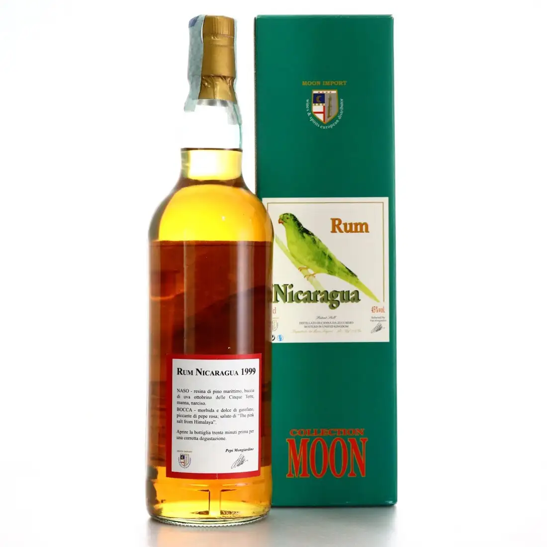 Hochauflösendes Bild von Moon Import Rum Nicaragua 1999