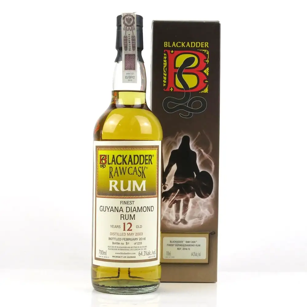Bottle of Blackadder Diamond Raw Cask Rum 1998