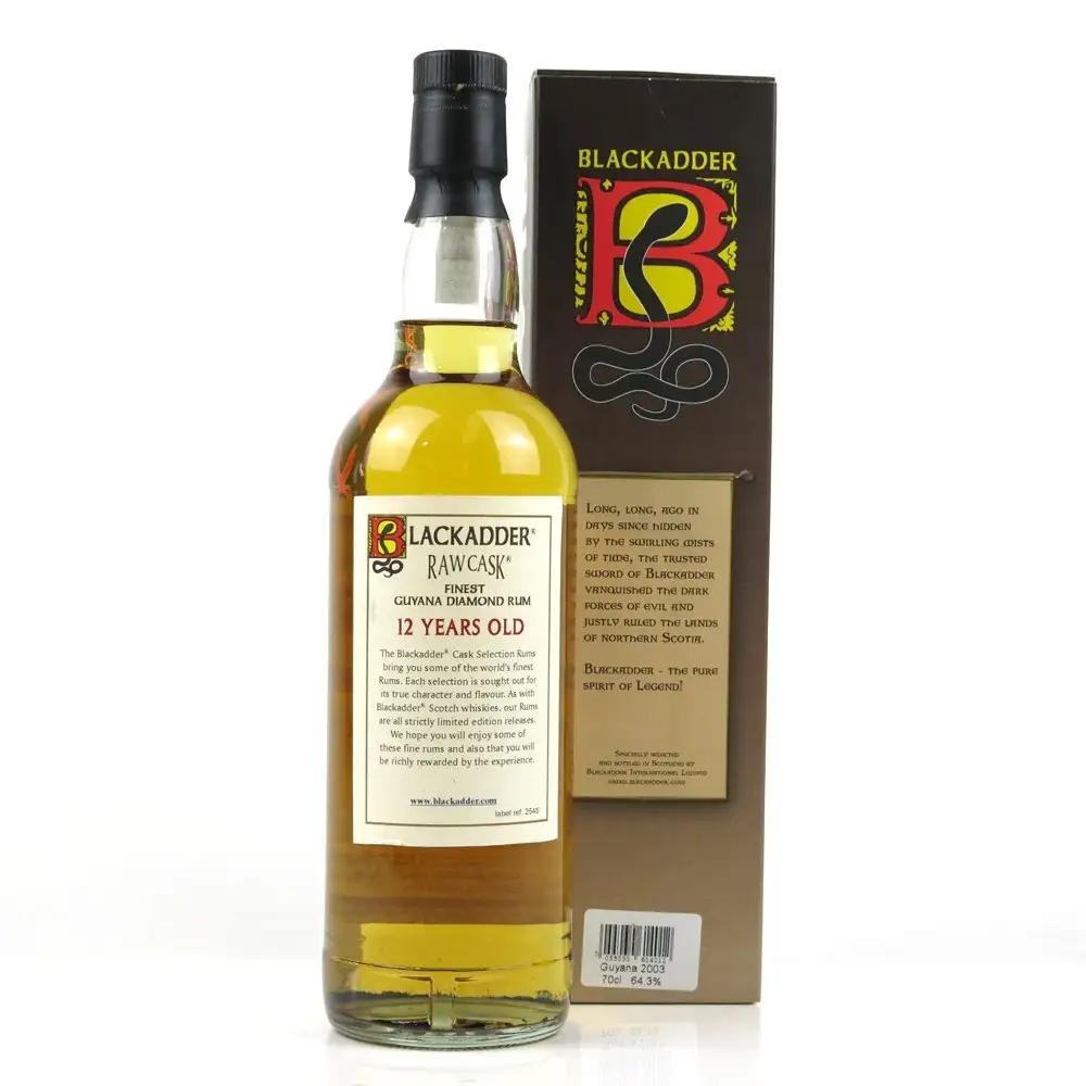 High resolution image of Blackadder Diamond Raw Cask Rum 1998