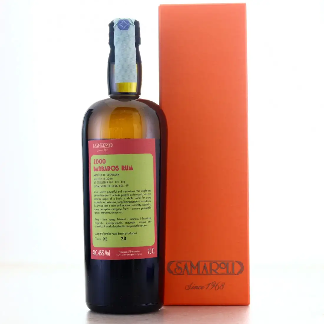 High resolution image of Samaroli Barbados Rum 2000
