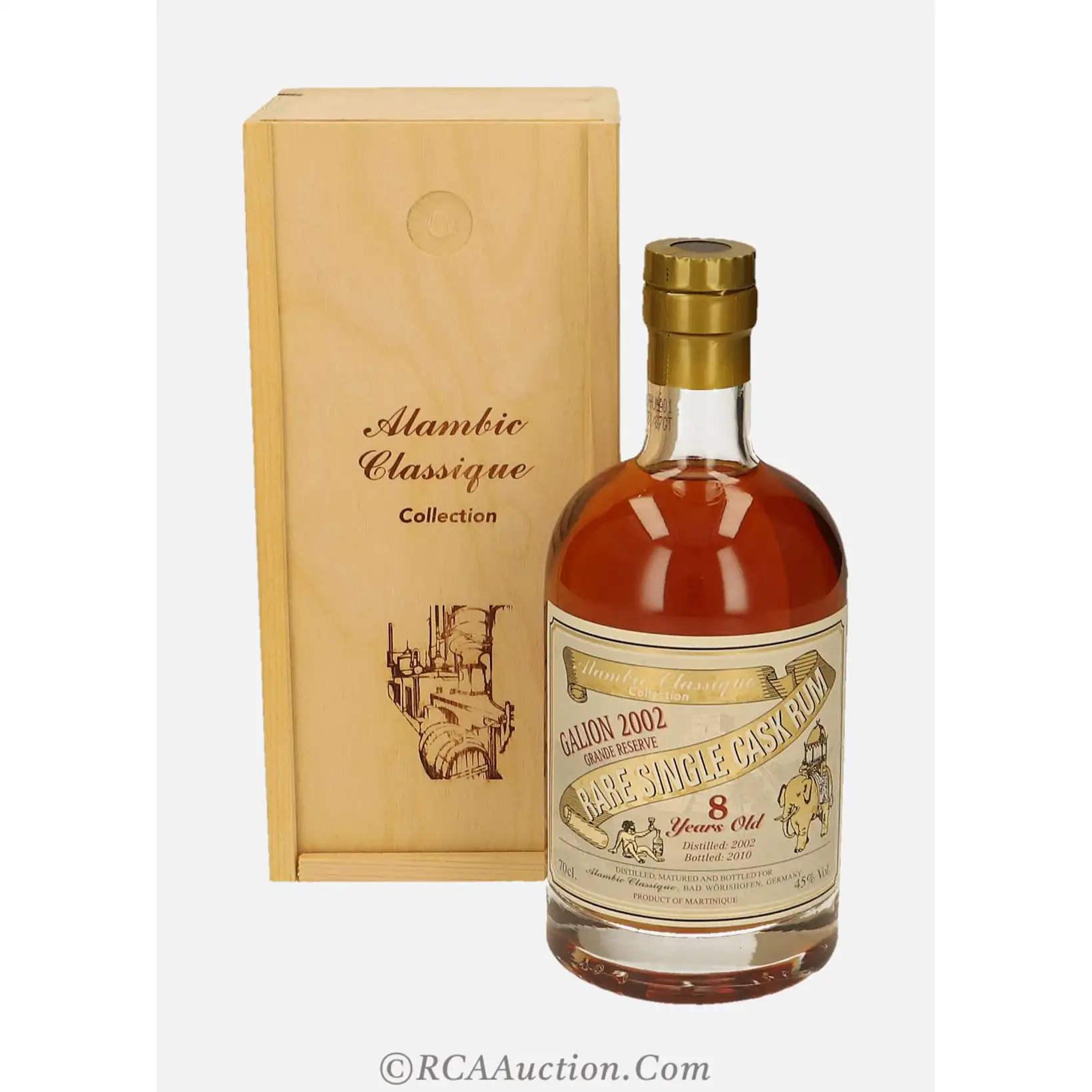 Bottle of Alambic Le Galion Rare Single Cask Rum 2002