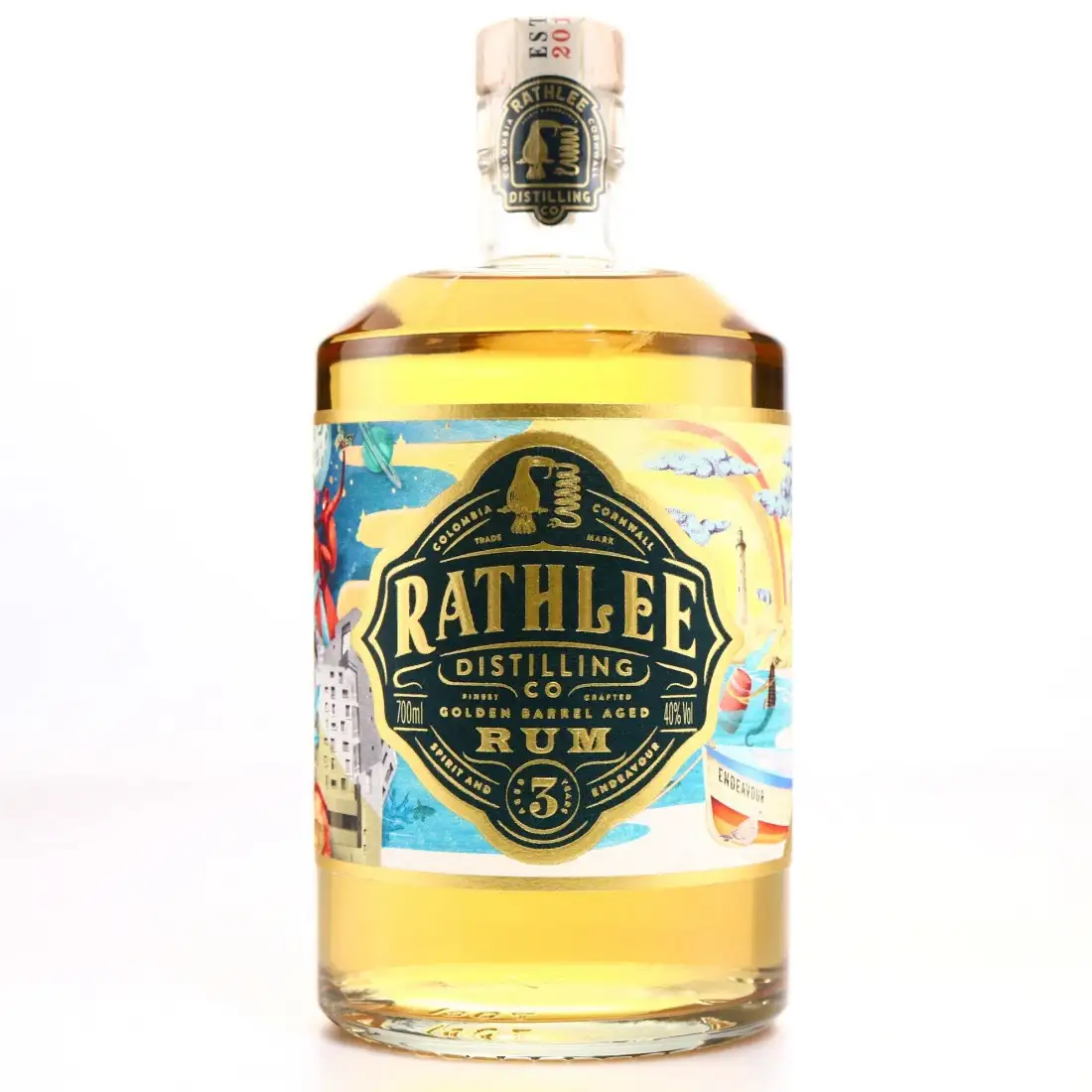 Bottle of Rathlee Distilling Co. Rathlee 3 Year Old