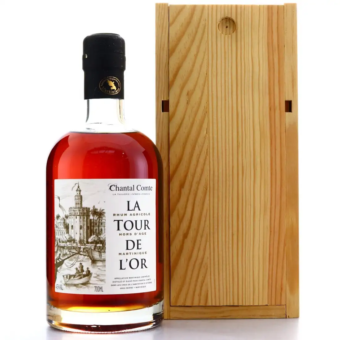 Bottle of Rhum Chantal Comte HSE La Tour De L‘Or